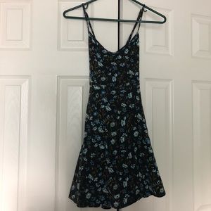 UO Criss-Cross Floral Dress